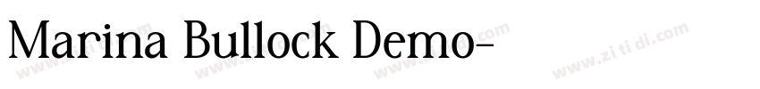 Marina Bullock Demo字体转换